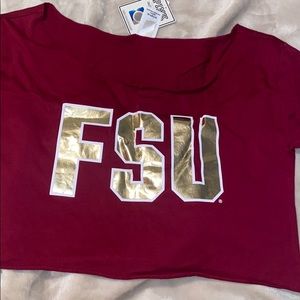 Fsu PINK crop top